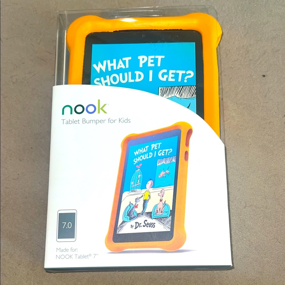 Nook Kids Tablet Bumper - Bright Orange. New, in box.